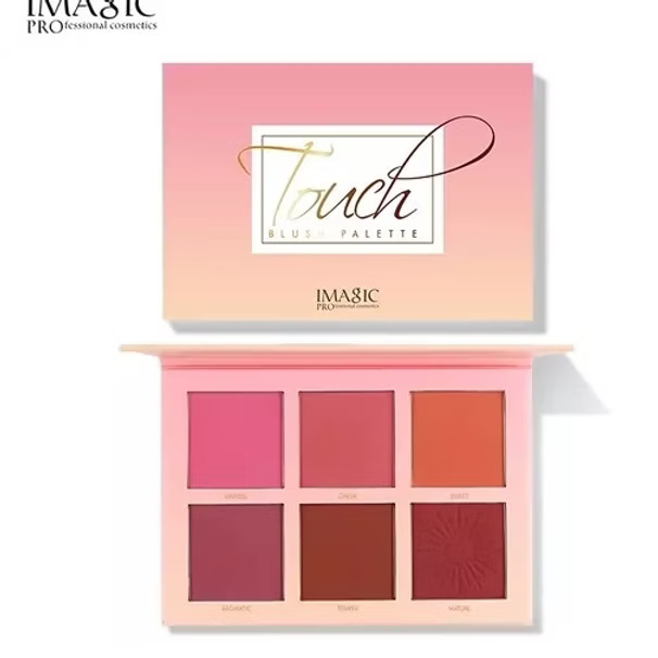 IMAGIC PROfessional Cosmetic Touch Blush Palette 6 Color