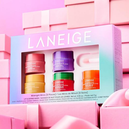 LANEIGE Set Of 5 Midnight Minis Lip Sleeping Mask For Soft & Hydrated Lips