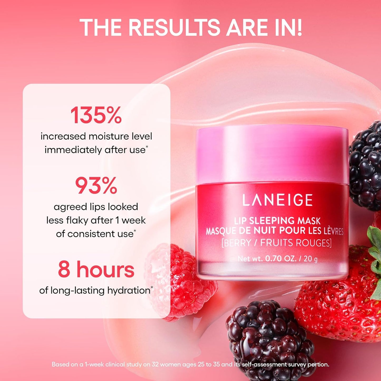 LANEIGE Set Of 5 Midnight Minis Lip Sleeping Mask For Soft & Hydrated Lips