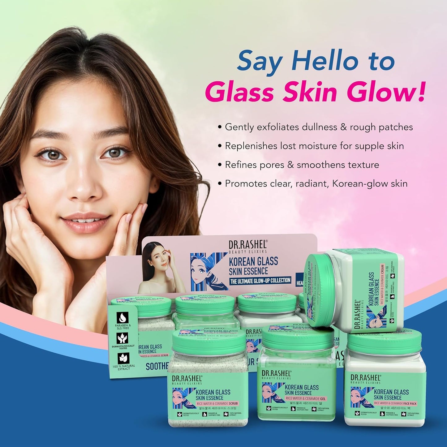 DR.RASHEL Korean Glass Skin Essence Set
