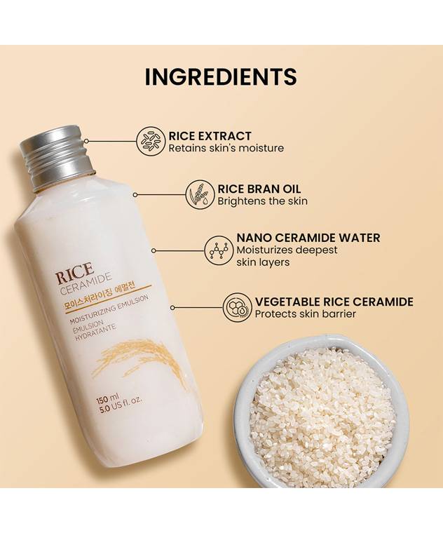The Face Shop Rice & Ceramide Moisturizing Emulsion 150ml