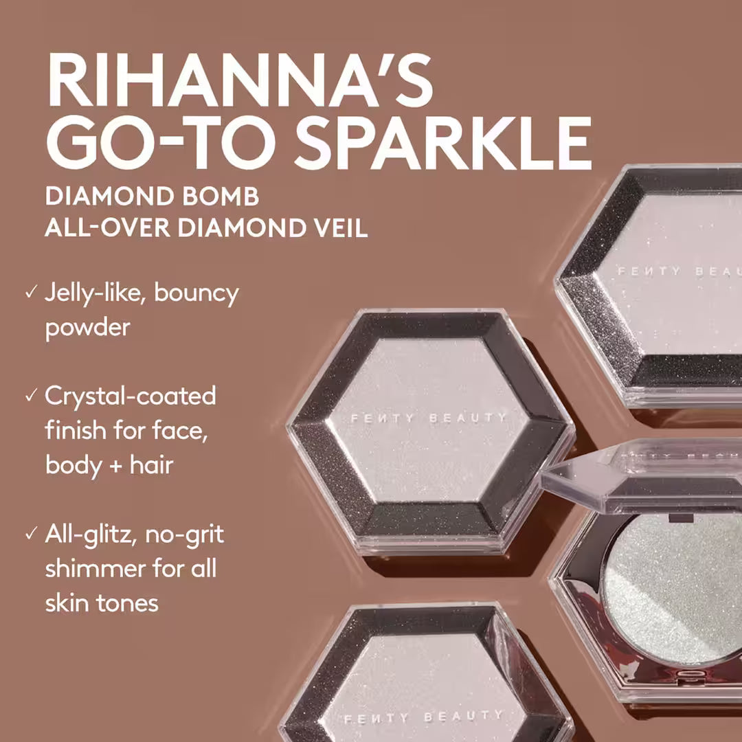 FENTY BEAUTY Diamond Bomb All-Over Diamond Veil - Rose Rave
