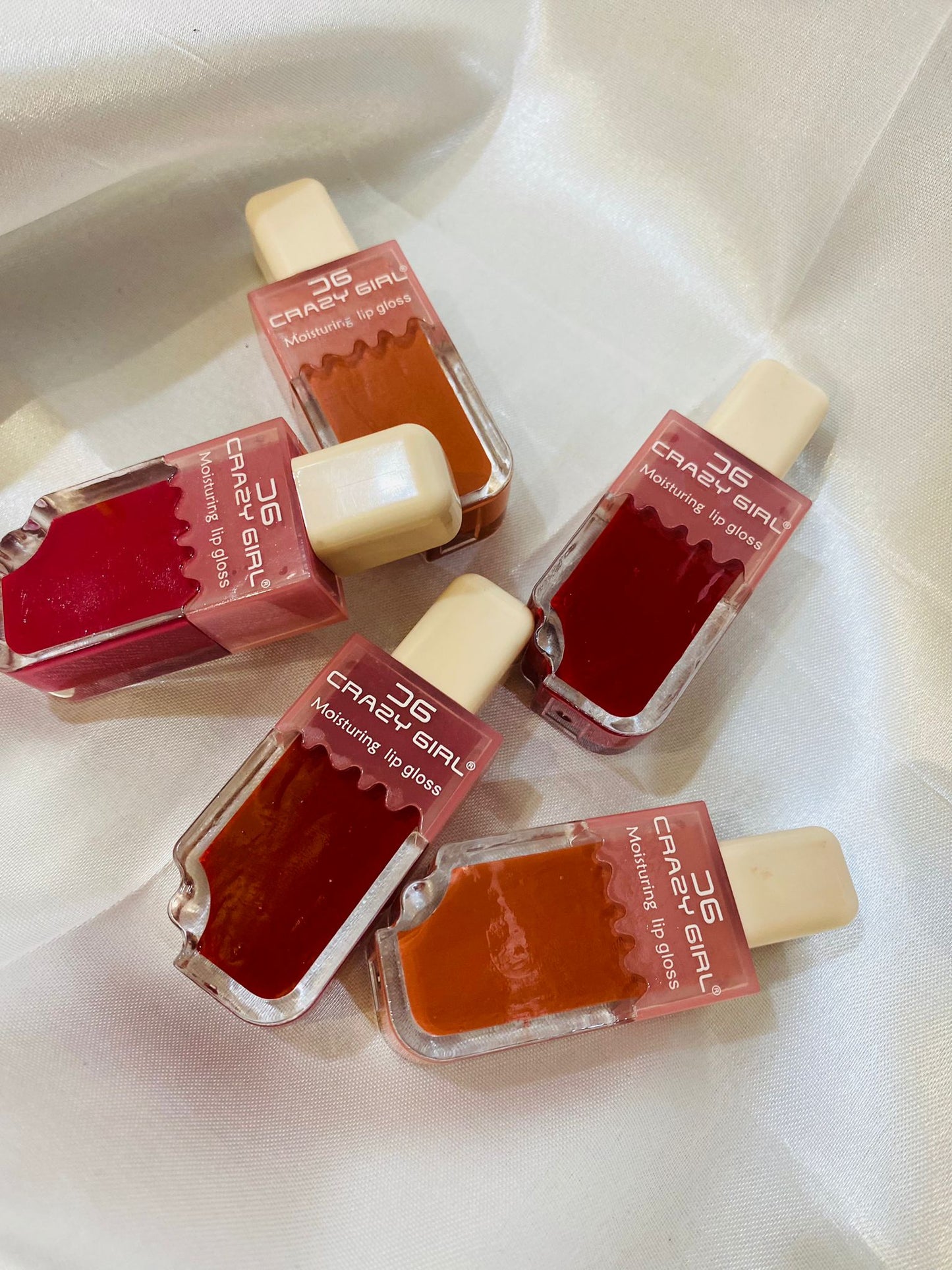 Crazy Girl Lip Gloss - Ice Cream Pack of 5