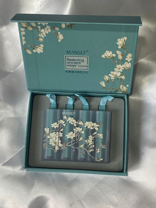 MANSLY 4 in 1 Lipstick Set Long-lasting Velvet Matte Lipstick