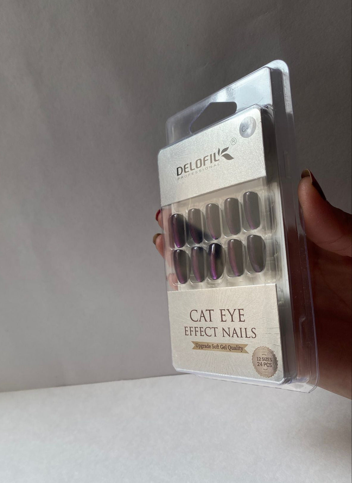 Delofil Cat Eye Artificial Nails 24 PC, C-11