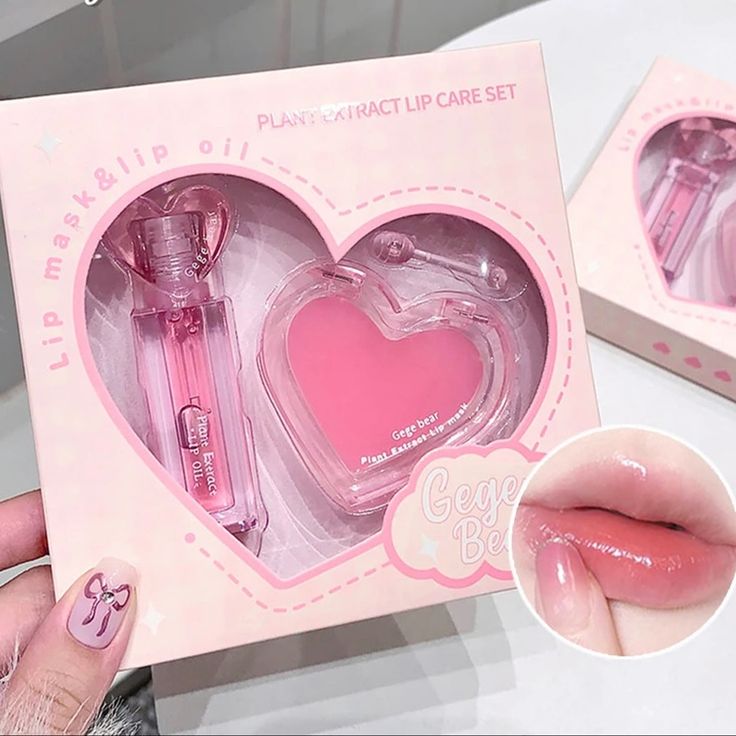 Gege Bear Plant Extract Lip Oil & Mask Combo