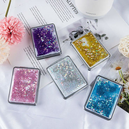 Dual-Side Hexaglitter Pocket Mirror