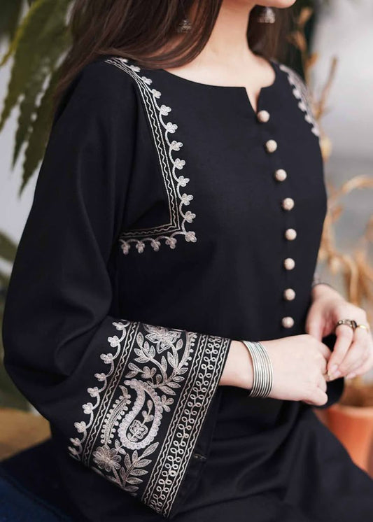 Black Shell Cotton Coord Set