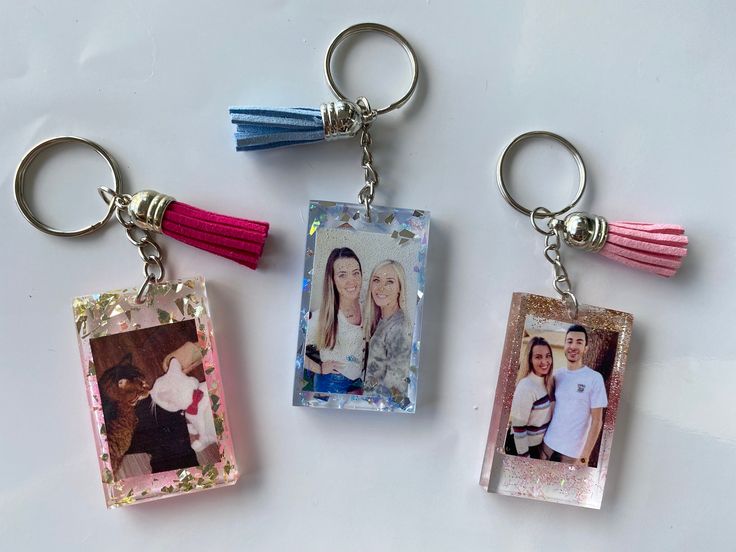 Resin Custom Keychain with Photo and Name