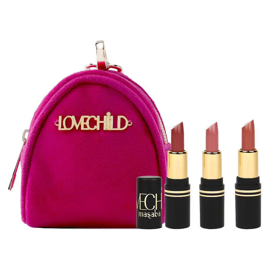 LoveChild Masaba Pocket Lipstick Buffet with Pouch Combo