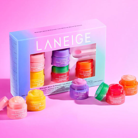 LANEIGE Set Of 5 Midnight Minis Lip Sleeping Mask For Soft & Hydrated Lips