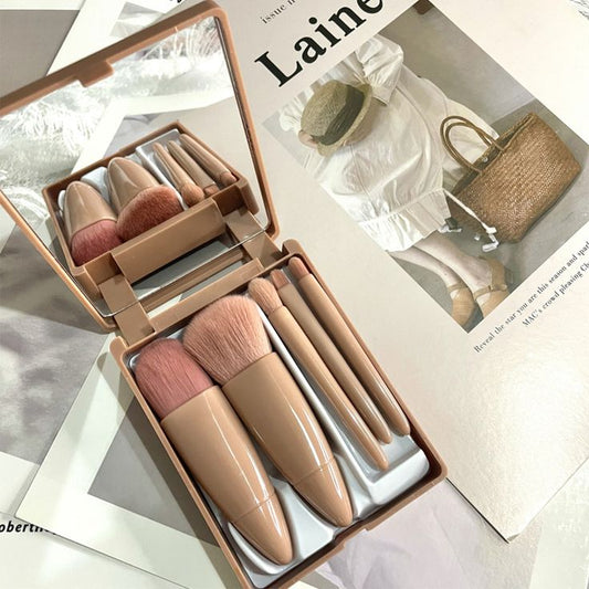 MINI KOREAN 5PCS BRUSH SET WITH MIRROR
