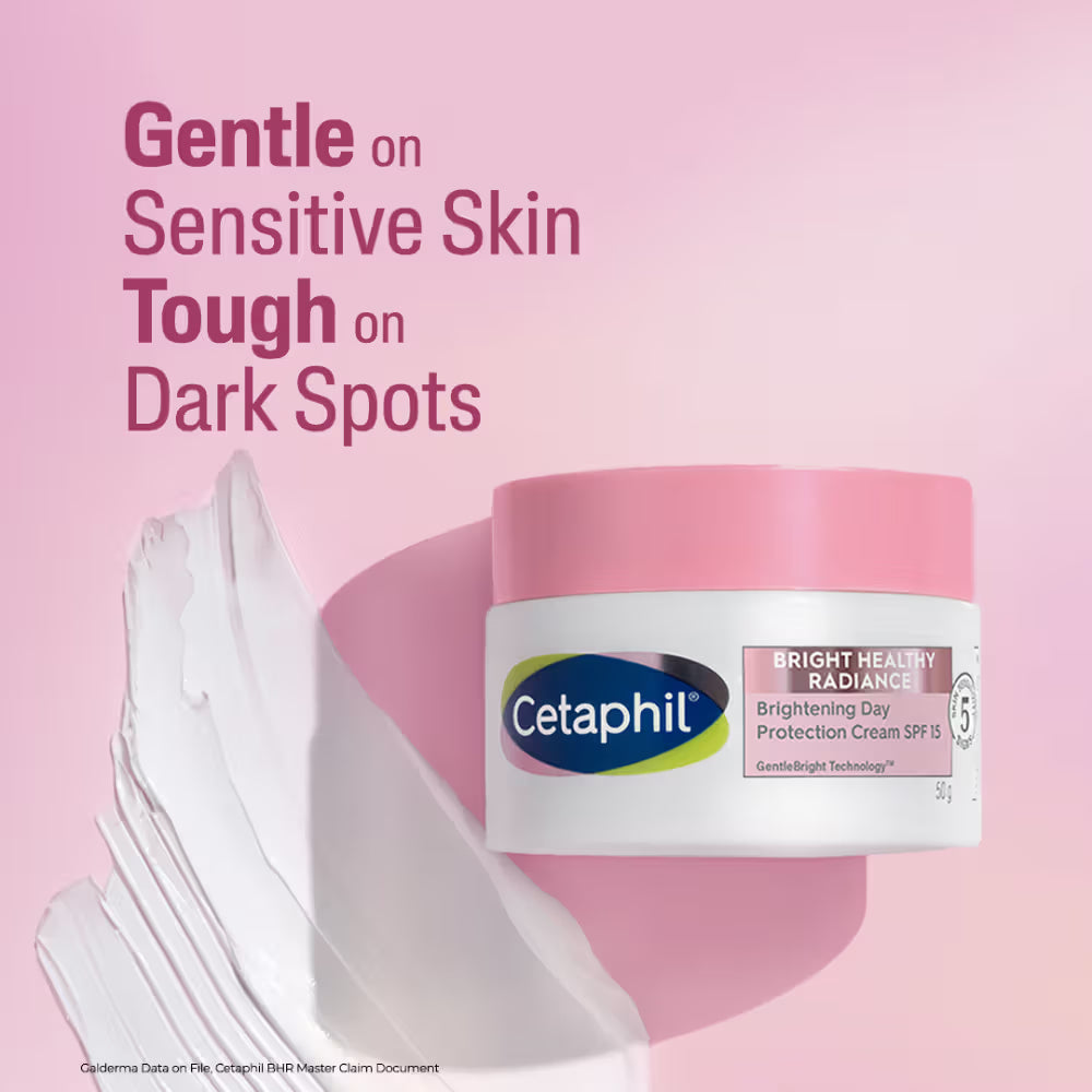 Cetaphil Brightening Day Protection Cream With Spf 15 Niacinamide Reduces Dark Spots-Dermatologisttested(50gm)