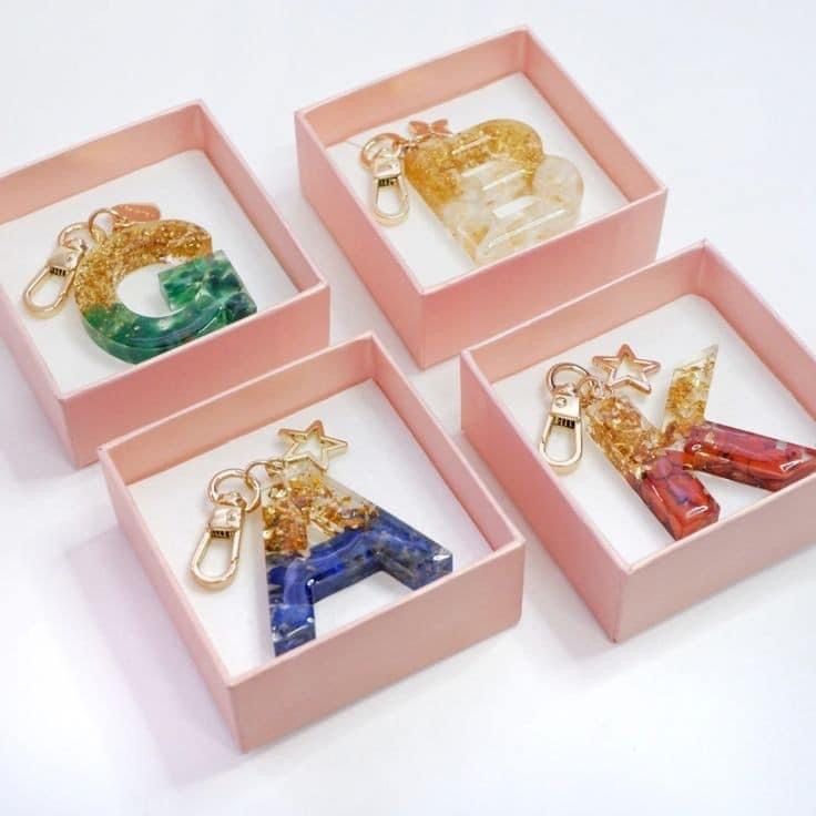 Resin Custom Keychain with Photo and Name