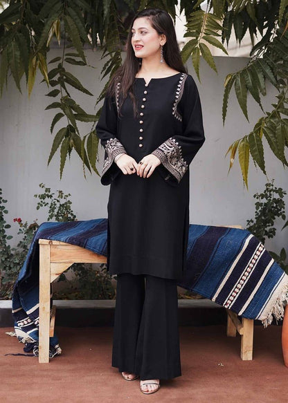 Black Shell Cotton Coord Set