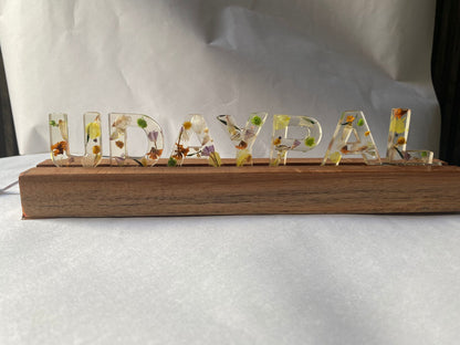 Resin Custom Name decoration peace