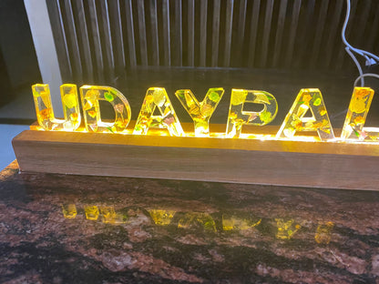 Resin Custom Name decoration peace