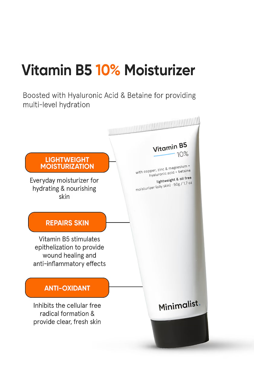 Minimalist Vitamin B5 Lightweight & Oil Free Moisturizer - 50 g