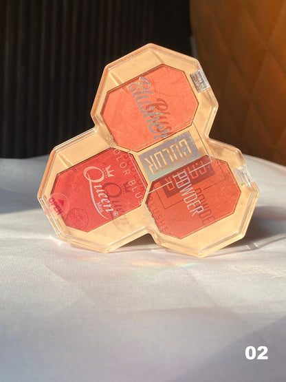 The Queen Blush Powder 3 in 1 combo set 2