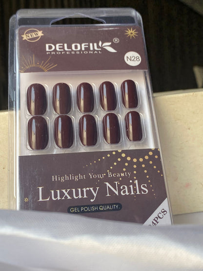 DELOFIL ARTIFICIAL NAILS 24PC