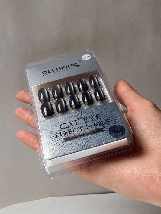 Delofil Cat Eye Artificial Nails 24 PC, C-15