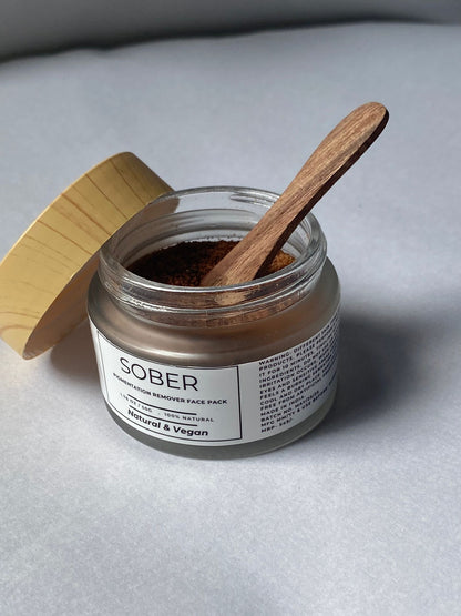 Sober Pigmentation Removal Face Pack made with 100% natural ingredients