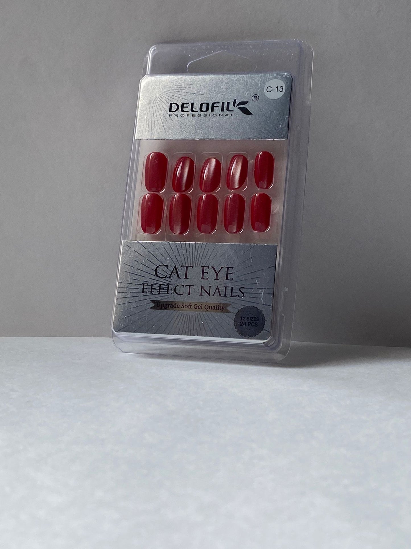 Delofil Cat Eye Artificial Nails 24 PC, C-13