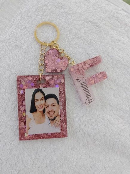 Resin Custom Keychain with Photo and Name