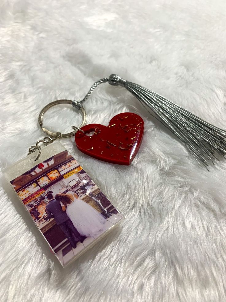 Resin Custom Keychain with Photo and Name