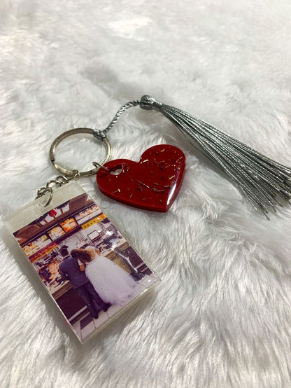 Resin Custom Keychain with Photo and Name