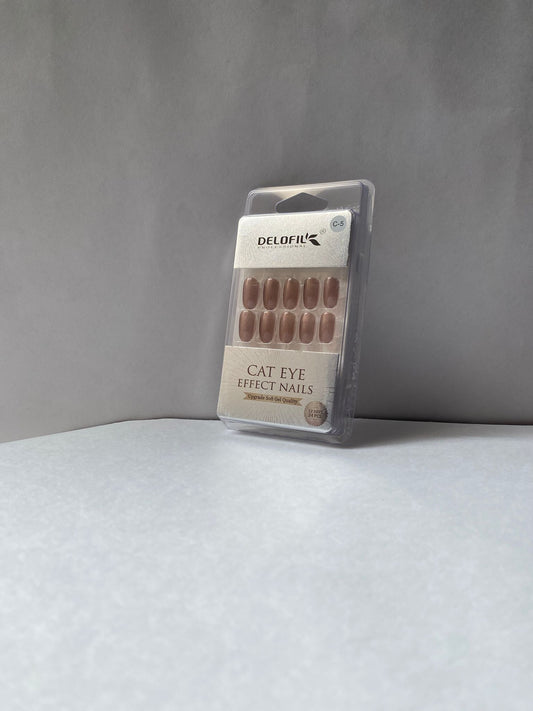 Delofil Cat Eye Artificial Nails 24 PC, C-5