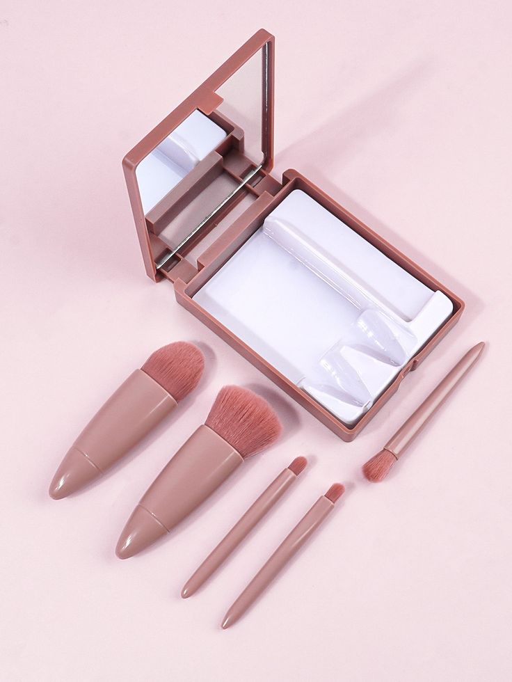 MINI KOREAN 5PCS BRUSH SET WITH MIRROR