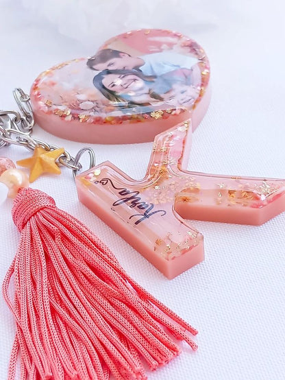 Resin Custom Keychain with Photo and Name