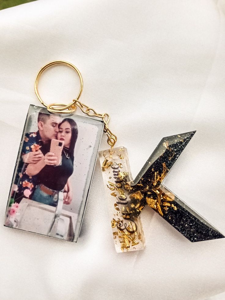 Resin Custom Keychain with Photo and Name
