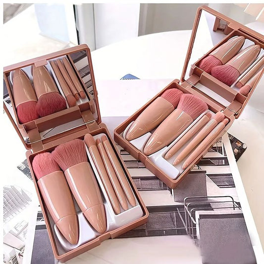 MINI KOREAN 5PCS BRUSH SET WITH MIRROR