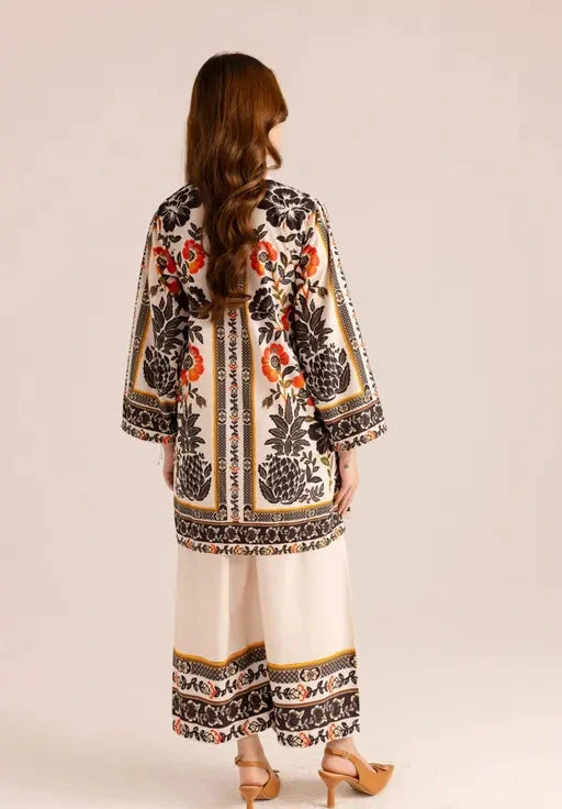 Jaipuri Kurti with Floral print Top and Palazzo set