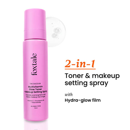 Foxtale The Dazzler Multivitamin Glow Toner + Makeup Setting Spray (150 ml)